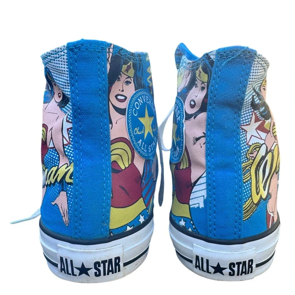 Wonder Woman‎ Converse All Star High Top Sneakers Womens Size 7 Comic Book